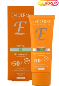 تصویر کرم ضد آفتاب اوی سان پوست چرب +SPF50 اویدرم - بی رنگ ا Evisun Sun Screen Cream For Oily Skin SPF50+ Eviderm Evisun Sun Screen Cream For Oily Skin SPF50+ Eviderm