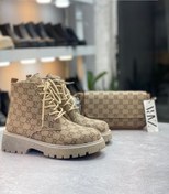 تصویر بوت نیم بوت گوچی دخترانه و زنانه ضدآب با زیره طبی 