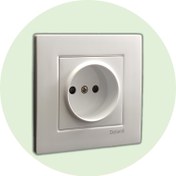 تصویر پریز برق محافظ‌ دار | مدل آسا دلند Socket-Outlet With Child Protection