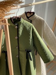 تصویر بارانی دخترانه کایلی سبز روشن 