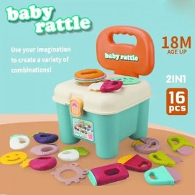 تصویر صندلی و جغجغه 16 عددی 