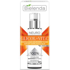 تصویر سرم شب لایه بردار بی یلندا مدل Neuro Glycol + VIT.C حجم 30 میل BIELENDA Neuro Glycolic With Vitamin C Exfoliating Face Serum 30ml