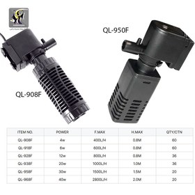 تصویر فیلتر داخلی آکواریوم سری QL کوان لانگ Quanlong qL-40B