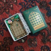 تصویر مهر و تسبیح تربت دخیل، گیفت محرمی، مهر دخیل، سوغاتی کربلا 