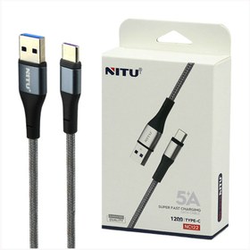 تصویر کابل USB به Type-C نیتو (Nitu) مدل NC122 طول 1.2 متر 5 آمپر 