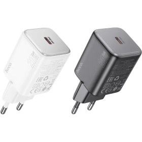 تصویر شارژر 20 وات تایپ سی هوکو مدل N40 (EU) N40 USB Type-C 20W (EU) Mighty single port PD20W charger