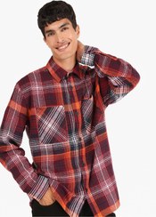 تصویر پیراهن مردانه آستین بلند شطرنجی | کالینز Colin’s .CL1064678_Q1.V1_RED 