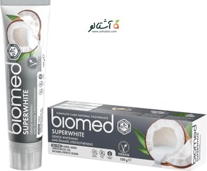تصویر خمیردندان نارگیلی ارگانیک biomed سفیدکنندگی بالا 