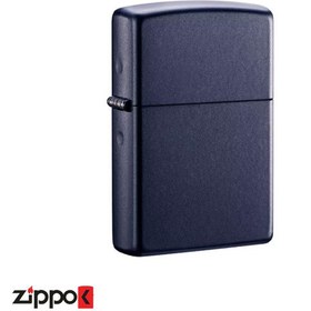 تصویر فندک بنزینی زیپو مدل REG NAVY MATTE 98/CLN,239 Zippo gasoline lighter model REG NAVY MATTE 98/CLN, 239