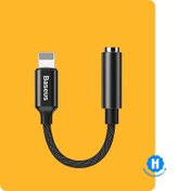 تصویر کابل تبدیل Lightning به جک 3.5 میلی متری(مادگی) باسئوس مدل CALL3 L 3.5 BASEUS CALL3 L 3.5mm (FEMALE) TO LIGHTNING CABLE