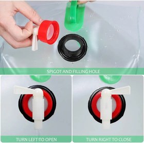 تصویر گالن آب تاشو ۱۵ لیتری 