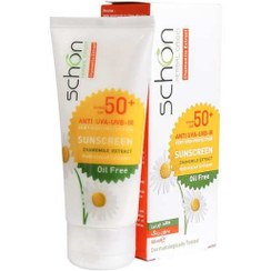 تصویر کرم ضد آفتاب بی رنگ فاقد چربی SPF50 شون 