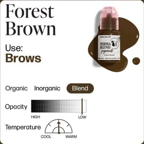 تصویر جوهر قهوه ای تاتو Forest brown 