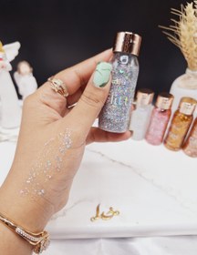 تصویر گلیتر ژله ای شیشه ای ۶ رنگ - نقره ای Sparkling gilrs