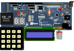 تصویر تست برد میکروکنترلر ARM STM32F103C8T6 