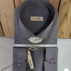 تصویر پیراهن مردانه طوسی دوشین 