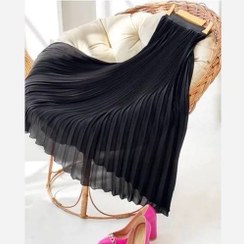 تصویر دامن مجلسی حریر 