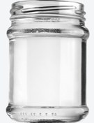 تصویر جار شیشه ای ۲۳۰ سی سی با درب ۶۶ 230 cc glassjar with cap