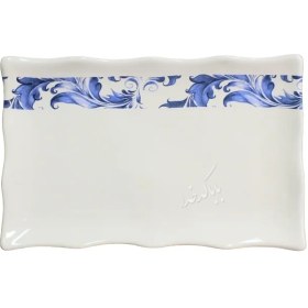 تصویر دیس پذیرایی مدل گل آبی 