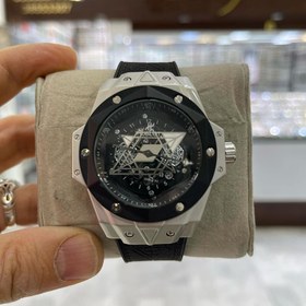 تصویر ساعت هابلوت کهکشانی فول کپی - مشکی Hublot galaxy full copy watch