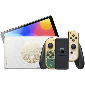 تصویر کنسول بازی نینتندو سوییچ باندل زلدا - Nintendo Switch OLED Bundle The Legend of Zelda Tears of The Kingdom 