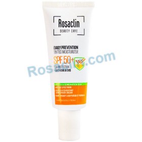 تصویر کرم ضد آفتاب رنگی بژ طبیعی پوست چرب و مختلط رزاکلین 