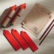 تصویر انار چوبی و هولدر فال حافظ شب یلدا 