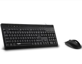 تصویر کیبورد و ماوس رپو مدل NX1710 با حروف فارسی ا Rapoo NX1710 Keyboard and Mouse With Perisan Letters Rapoo NX1710 Keyboard and Mouse With Perisan Letters