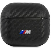 تصویر کاور Airpods CG mobileمدل BMW m collection pc carbon case with metal logo 