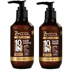 تصویر ماسک مو زدکول مدل 10 کاره شکلات حجم 500 میلی لیتر به همراه شامپو مو زدکول مدل 10 کاره شکلات حجم 500 میلی لیتر 