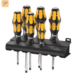 تصویر مجموعه 6 عددی پیچگوشتی ضربه ای ورا مدل 05018282001 932/6 Screwdriver set