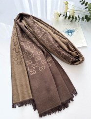 تصویر شال گوچی کشمیر دورو حاشیه دار 
