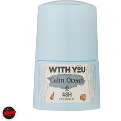 تصویر مام رول ضد تعریق مدل Calm Ocean حجم 50میل ویت یو With You Calm Ocean Deo Roll On 50ml