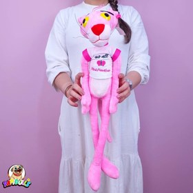 تصویر عروسک پشمالو، پلنگ صورتی افسانه‌ای - پلنگ صورتی 60 سانتی‌متر برند toprock store Plush, Legendary Pink Panther - Pink Panther 60 Cm.