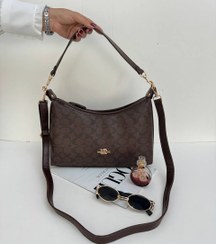 تصویر کیف کوچ دو بنده - قهوه ای شکلاتی 