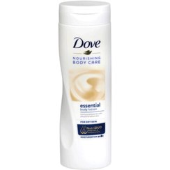 تصویر لوسیون بدن آلمانی داو Dove Nourishing Body Care Essential Body Lotion تغذیه کننده مناسب پوست خشک 400 میل 