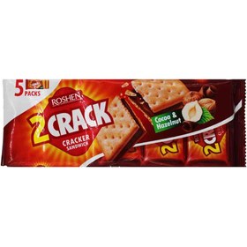 تصویر بیسکوییت کراکر با مغز فندقی۲۳۵ گرم روشن roshen Roshen Biscuit crackers with hazelnut core 235 grams