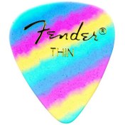 تصویر Fender Celluloid Pick Rainbow Thin 12 Pack 