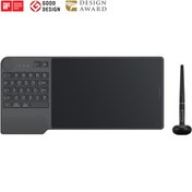 تصویر قلم نوری هویون مدل KD200 با صفحه کلید و ۵ کلید اکسپرس 