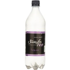 تصویر آب گازدار سودا بدون طعم کریستال 1 لیتری Crystal VIP Water