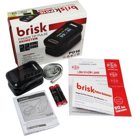 تصویر پالس اکسیمتر بریسک مدل PO16 brisk finger tip pulse oximeter PO16