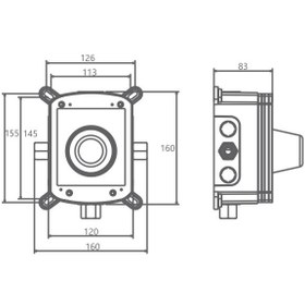 تصویر باکس شیر توکار B شودر (حمام تیپ 1 ، تیپ 2 و توالت) Cocealded Box-B