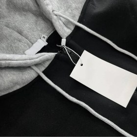 تصویر هودی زنانه کلاه دار طوسی جنس دورس کرکی سایز فری 