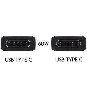 تصویر کابل شارژ تایپ سی سامسونگ USB-C TO USB-C مدل EP-DG977 طول ۱ متر اصلی 