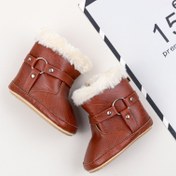 تصویر کفش نیم بوت چرم کودک وارداتی - ۱ 