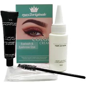 تصویر رنگ مژه و ابرو مکسی2 رنگ مشکی Max2 Eyelash And Eyebrow Dye Kit Color