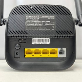 تصویر مودم ADSL کی-لینک مدل 124S با ۴ پورت شبکه و وای‌فای دو آنتنه 