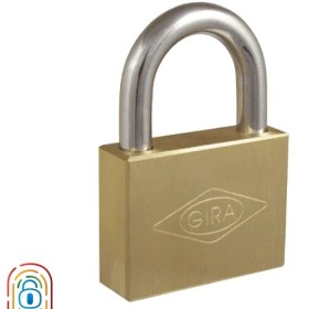 تصویر قفل آویز گیرا مدل 005 سایز ۶۰ برنجی 