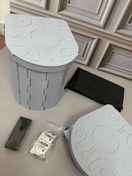 تصویر توالت فرنگی مسافرتی تاشو مدل Folding Toilet 