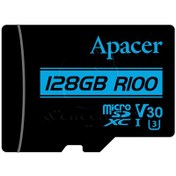 تصویر کارت حافظه MicroSDXC اپیسر A1 کلاس 10 استاندارد U3 با سرعت 100MB ظرفیت 128 گیگابایت ا Apacer Class10 UHS-I U3 A1 MicroSDXC 128GB Apacer Class10 UHS-I U3 A1 MicroSDXC 128GB